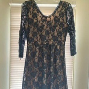 Navy lace dress